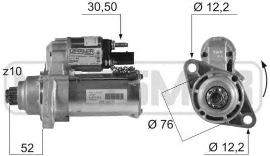 ERA 220447 Стартер VAG 1.1кВт