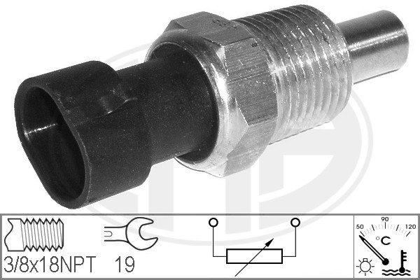 ERA 330117 Датчик температуры охлаждающей жидкости DAEWOO/OPEL