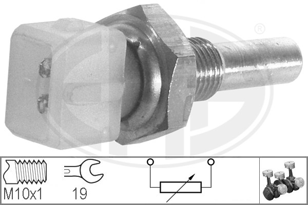 ERA 330127 Датчик, температура ОЖ AUDI/VW 85-95