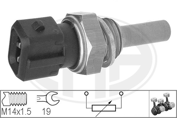 ERA 330129 Датчик, температура ОЖ BMW E36/E34