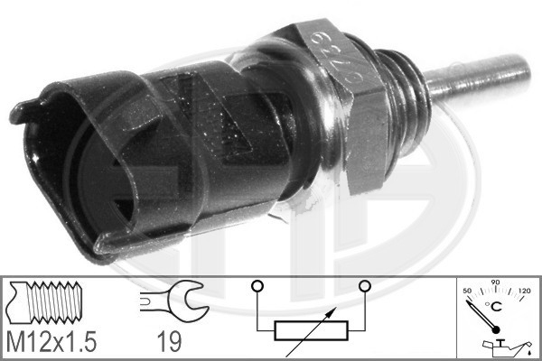 ERA 330137 Датчик, температура ОЖ OPEL