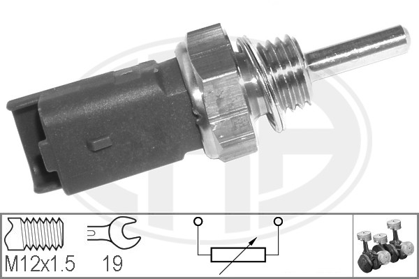 ERA 330142 Датчик, температура ОЖ OPEL ASTRA H 1.9CDTi