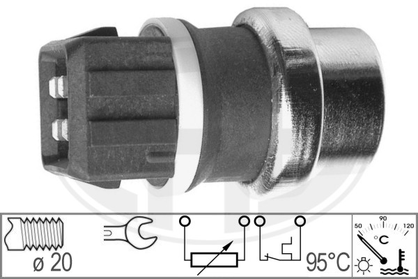 ERA 330151 Датчик, температура ОЖ VW T4