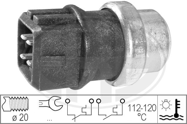 ERA 330164 Датчик темпер.охл.жидк. VW коричневый