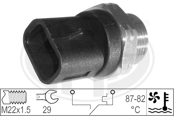 ERA 330178 Датчик включения вентилятора OPEL