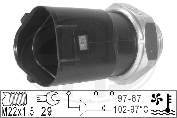 ERA 330230 Датчик включения вентилятора SKODA FABIA/OCTAVIA VW BORA/GOLF IV 330230