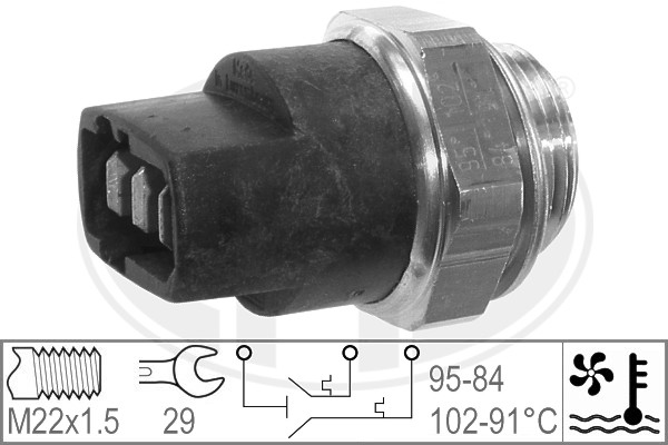 ERA 330268 Датчик включения вентилятора AUDI 80/100 330268