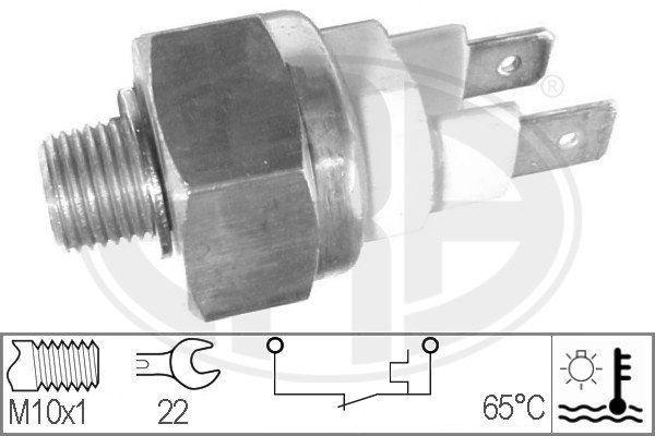 ERA 330285 Датчик температуры охлаждающей жидкости AUDI 80, VW GOLF II