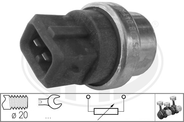 ERA 330286 Датчик, температура ОЖ AUDI A4/A6, VW PASSAT/T4