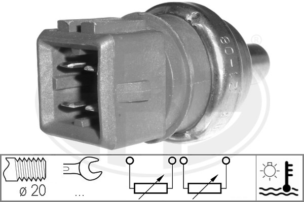 ERA 330497 Датчик темпер.охл.жидк. AUDI A3/A4/A6/G4/VW PASSAT