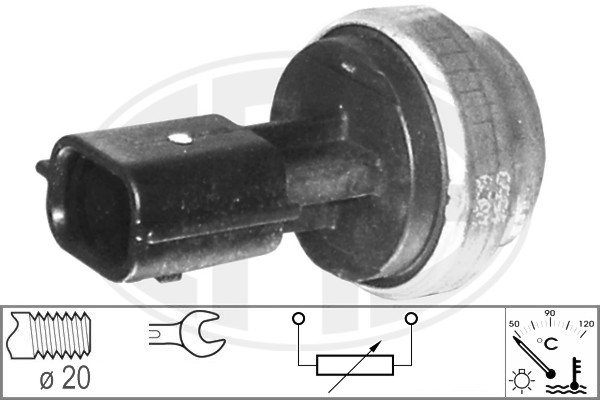 ERA 330558 Датчик, температура ОЖ NISSAN/RENAULT