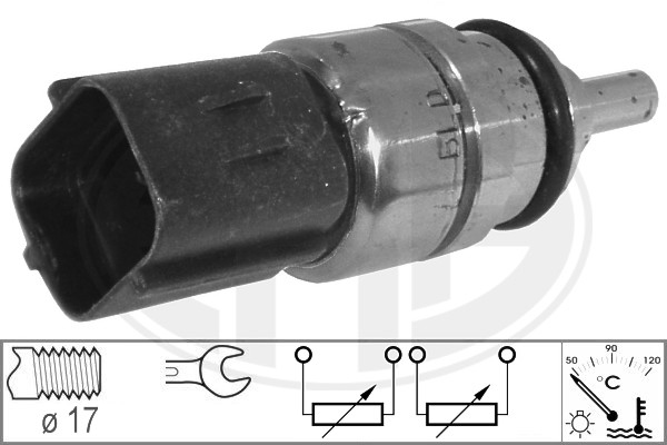 ERA 330582 Датчик, температура ОЖ CHEVROLET AVEO/KALOS, DAEWOO MATIZ