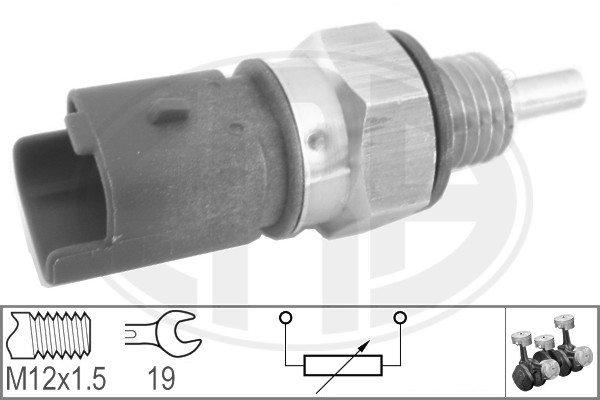 ERA 330624 Датчик, температура ОЖ CITROEN C4, PEUGEOT 307/407