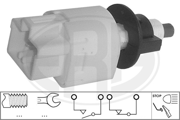 ERA 330723 Датчик, включение стоп-сигнала TOYOTA AVENSIS/COROLLA/CAMRY/RAV IV 03->
