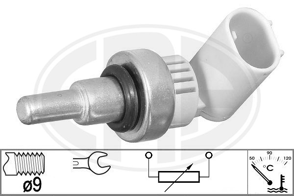 ERA 331029 Датчик температуры ОЖ CHEVROLET AVEO 1.4 08- 331029