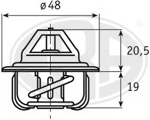 ERA 350048 Термостат CHEVROLET AVEO/KALOS, DAEWOO LANOS