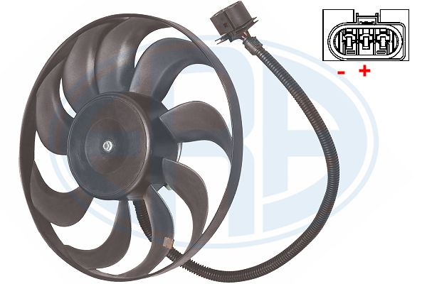 ERA 352049 Вентилятор радиатора AUDI/VW A3/A4/GOLF IV/BORA 220/60W 290mm -04