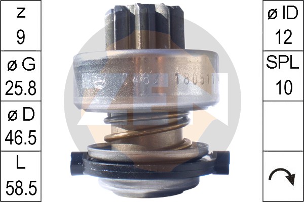 ERA ZN0482 Бендикс AUDI 80/100/PASSAT/FIAT