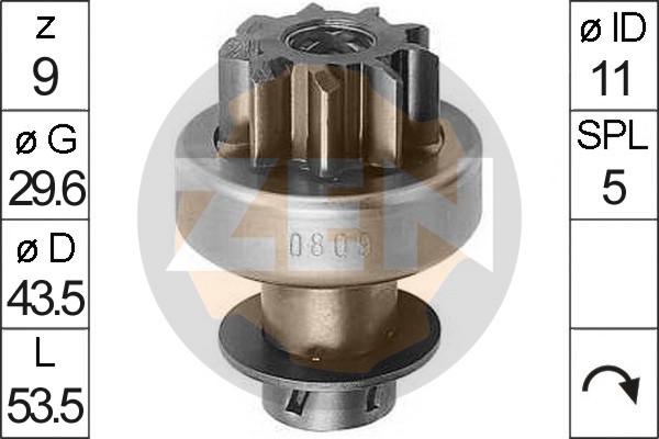 ERA ZN0809 Бендикс TOYOTA/HONDA