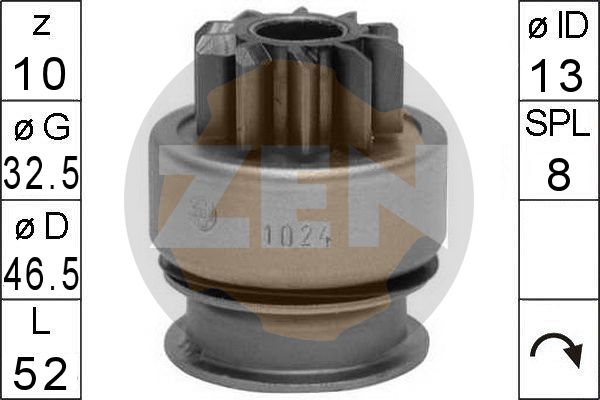 ERA ZN1024 Бендикс MITSUBISHI L200/L300