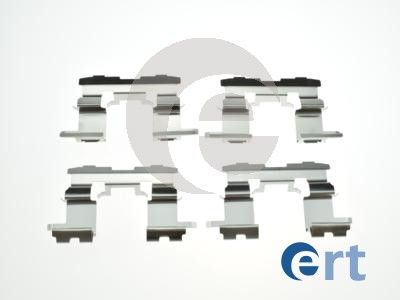 ERT 420215 Комплект монтажный тормозных колодок TOYOTA: COROLLA (E12), IQ (J1), PRIUS (W3), YARIS (P1), YARIS VERSO (P2)