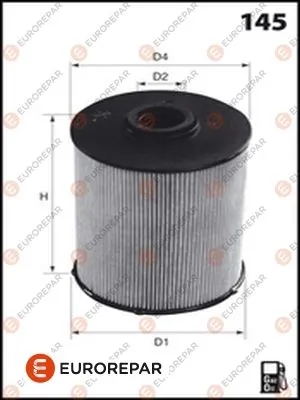 EUROREPAR 1611658180 Фильтр топливный VOLVO C30/V70 2.4 D/FORD MONDEO 2.0D 07-