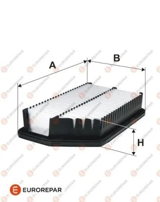 EUROREPAR 1613721780 Фильтр воздушный HONDA CIVIC 1.4/1.8 06-