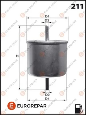 EUROREPAR E145053 Фильтр топливный FORD MONDEO/ESCORT/FIESTA