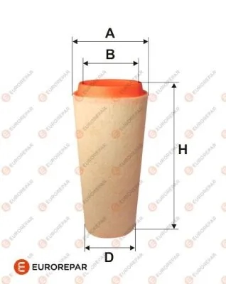 EUROREPAR E147310 Фильтр воздушный