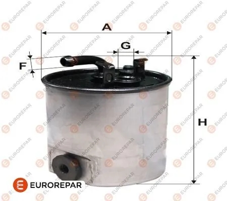 EUROREPAR E148128 Фильтр топливный MB SPRINTER (901-905) 2.2D/2.7D/VITO (638) 2.2D