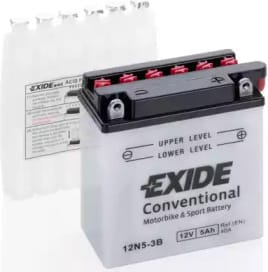 EXIDE 12n53b Exideаккумуляторная батарея евро 5ah 40a 120/60/130 moto сухозар. с упаков. электролита купить в Самаре