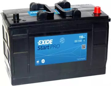 EXIDE EG1100 Аккумулятор exide heavy professional 12v 110ah 750a 349x175x235 полярность 0 тип клеммы 1 bo