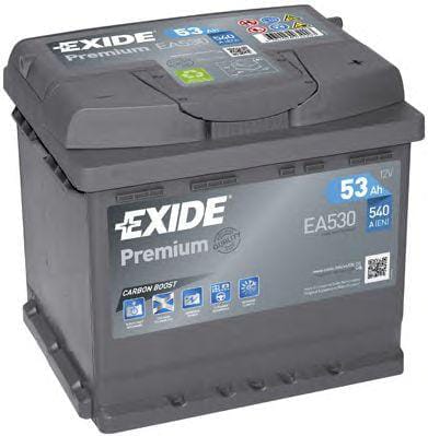 EXIDE ea530 Аккумуляторная батарея premium [12v 53ah 540a b13] купить в Самаре