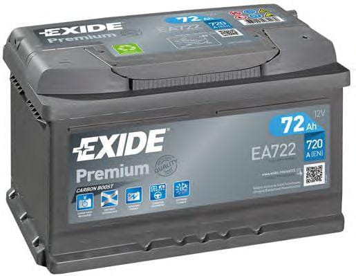 EXIDE ea722 Аккумуляторная батарея premium [12v 72ah 720a b13]