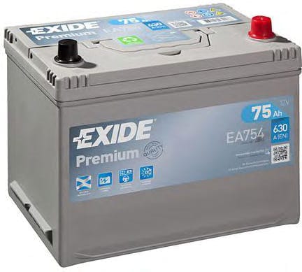 EXIDE ea754 Аккумуляторная батарея premium [12v 75ah 630a koreanb1] купить в Самаре