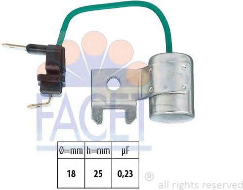FACET 0017995 Конденсатор, система зажигания