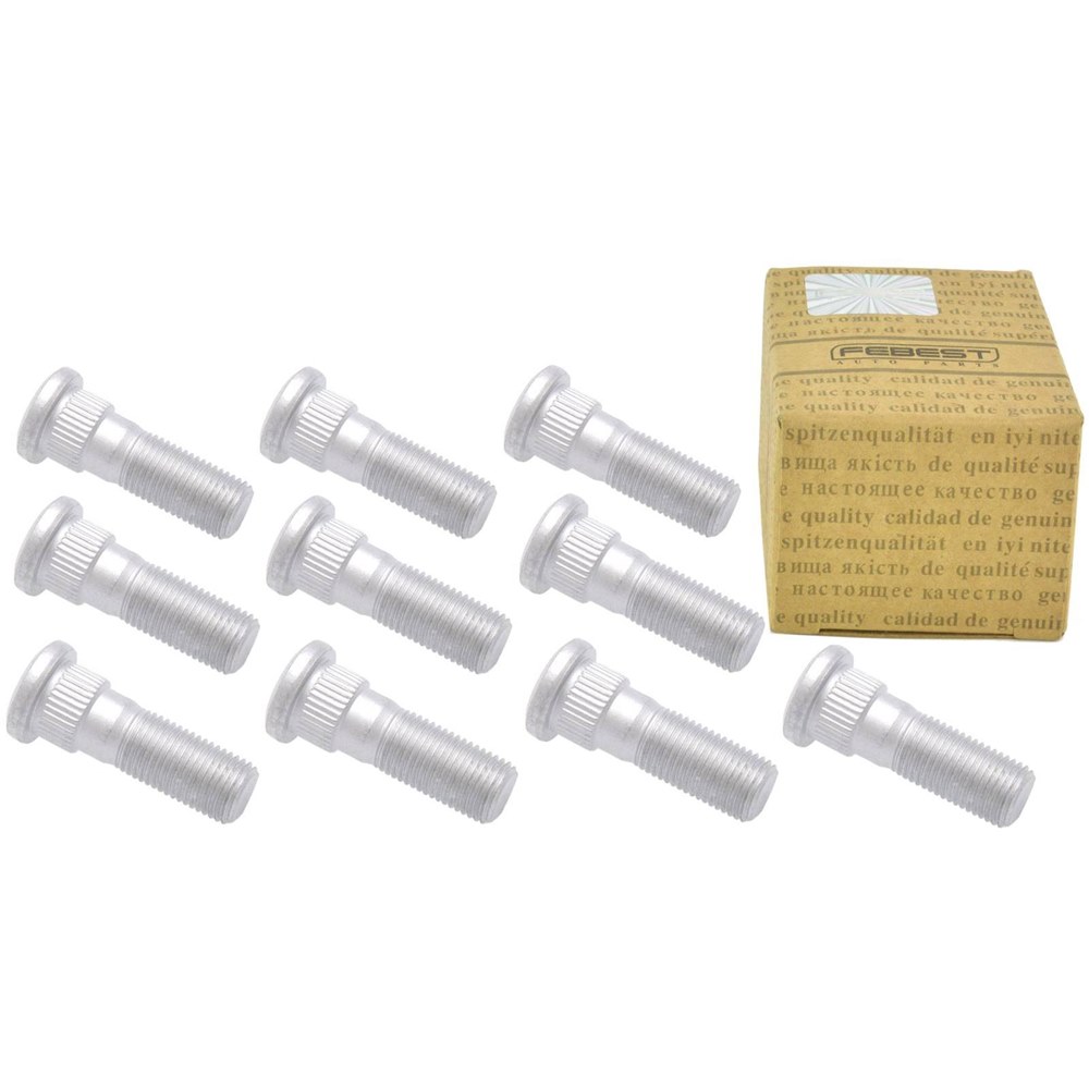 FEBEST 0284002PCS10 Шпилька колесная NISSAN QASHQAI (10 шт. в упаковке) 0284-002-PCS10