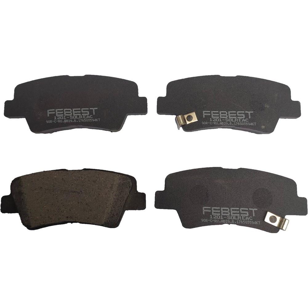 FEBEST 1201SOLR Колодки тормозные задние
