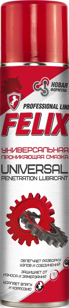 FELIX 411040021 Cмазка универс.- жидкий ключ Felix, аэрозоль 400мл