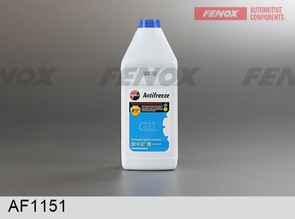 FENOX AF1151 Антифриз готовый силикатный синий G11 1кг
