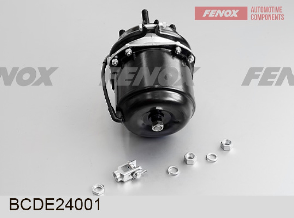 FENOX BCDE24001 КАМЕРА ТОРМОЗНАЯ Тип 24/24 (энергоаккумулятор, бочка), шпильки М16*1,5 (120мм), шток М16*1,5, вылет