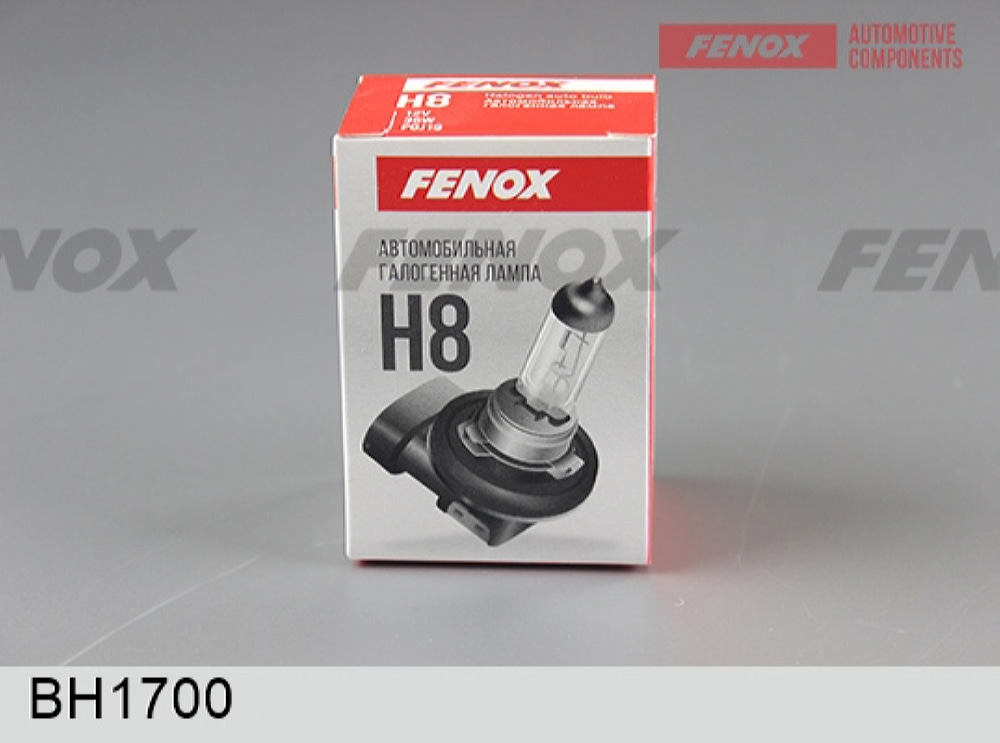 FENOX BH1700 Автомобильная галогенная лампа H8 12В 35(Вт) PGJ19 800±15% 3100