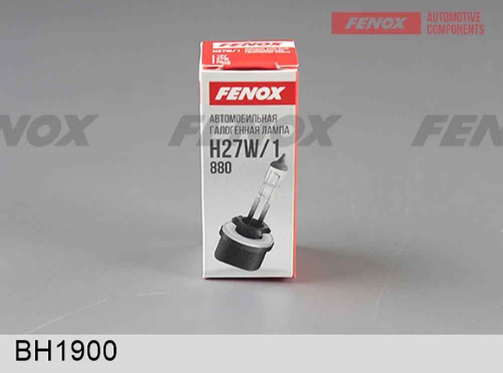 FENOX BH1900 Автомобильная галогенная лампа H27W/1 12В 27(Вт) PG13 477±15% 3000