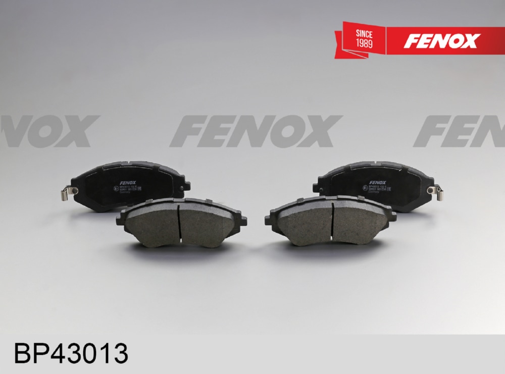 FENOX BP43013 Колодки тормозные дисковые Daewoo Evanda 02-, Lanos 97- 14, Leganza 97-02, Nubira 97-, Nubira SW 97-