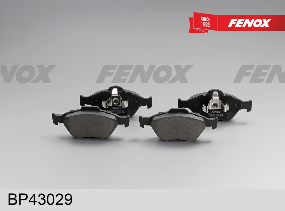 FENOX BP43029 Колодки тормозные дисковые Ford Fusion, Fiesta IV 95-02, Fiesta V 02-, KA 03-08, Puma 97-, Ma