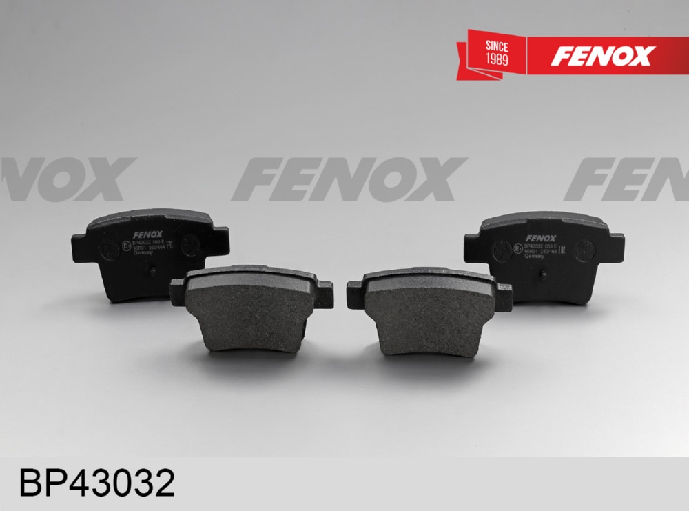 FENOX BP43032 Колодки тормозные FORD MONDEO III 09.04-/JAGUAR X-TYPE задние