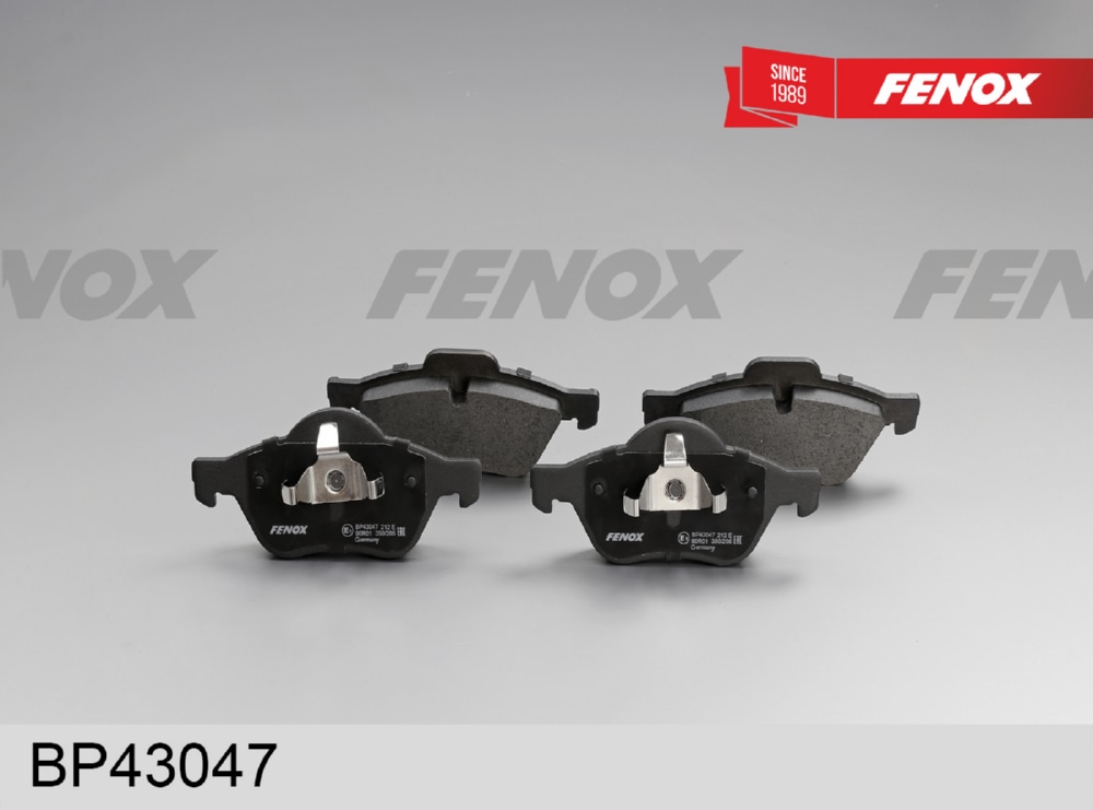 FENOX BP43047 Колодки тормозные дисковые Renault Megane II 02-, Scenic II 03-, Grand Scenic II 04-