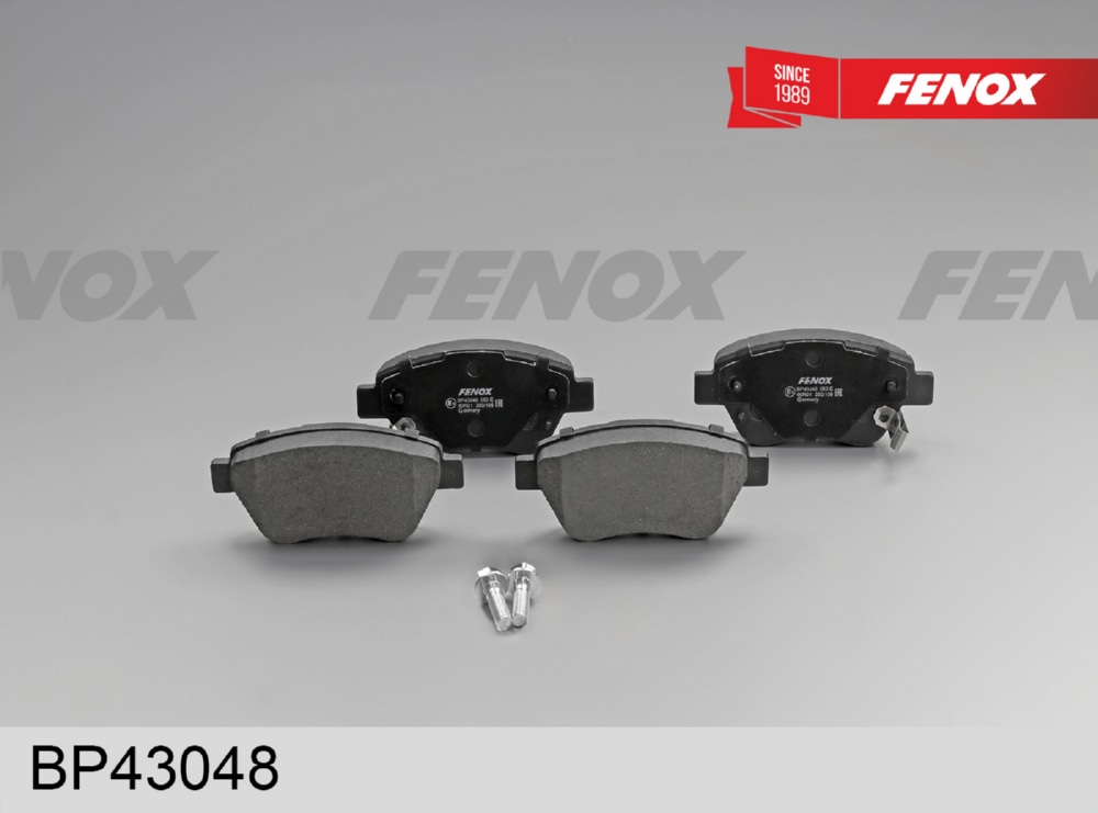 FENOX BP43048 Колодки тормозные дисковые Opel Corsa D 06-, Fiat Doblo 01-, Panda 04-