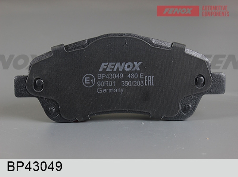 FENOX BP43049 Колодки тормозные дисковые Toyota Avensis 03-08, Corolla 04-09
