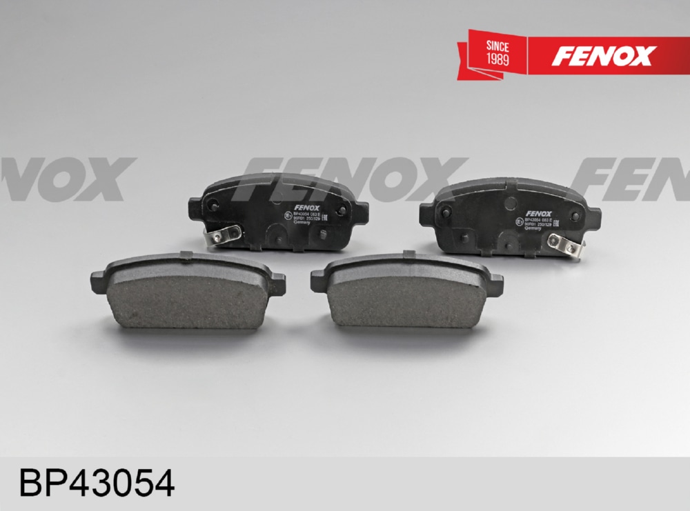 FENOX BP43054 Колодки тормозные дисковые | зад прав/лев |
